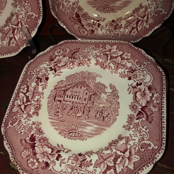 3- Avon Cottage Wedgewood Salad Plates - Picture 5 of 10